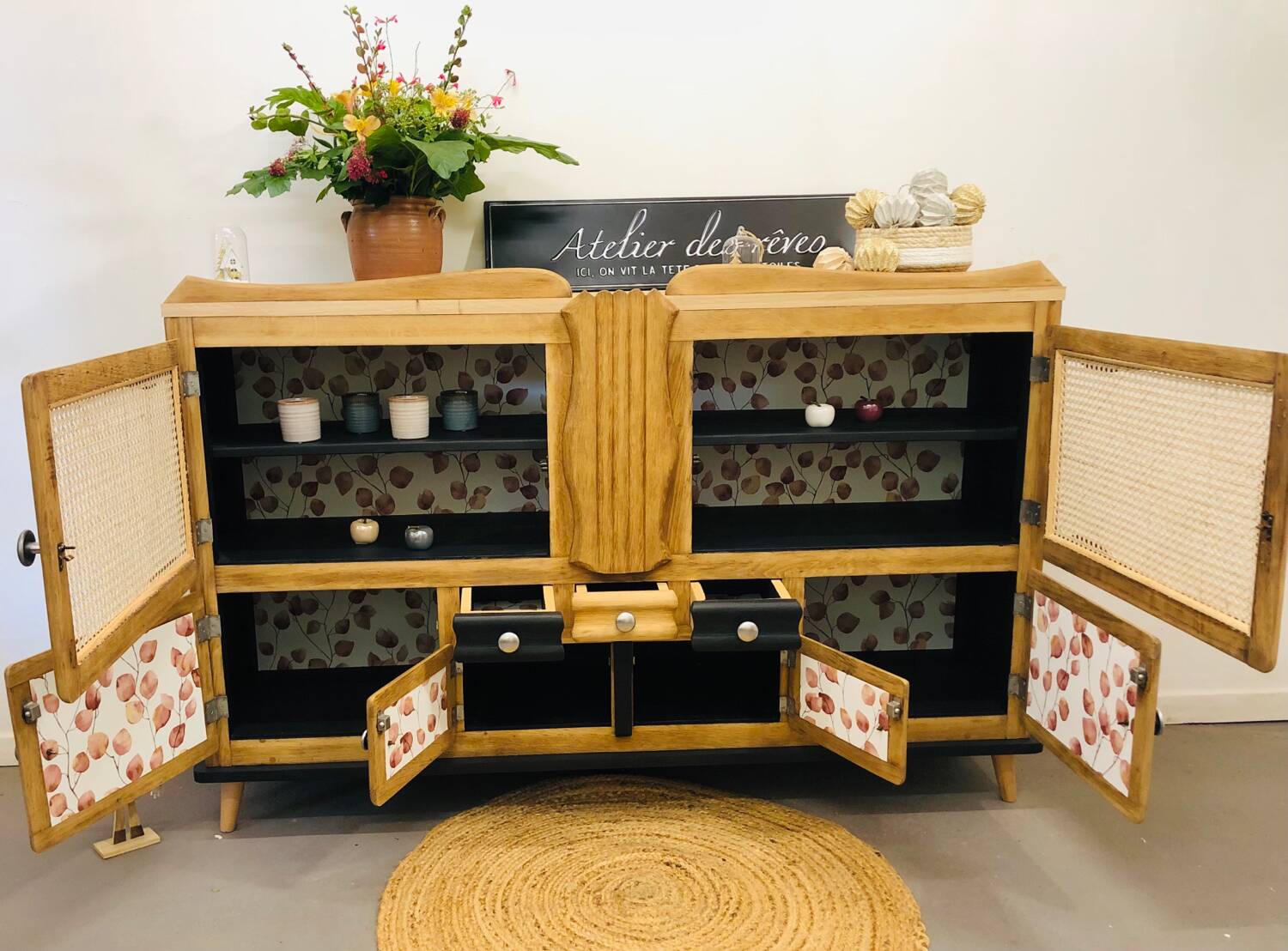 Mado solid oak sideboard
