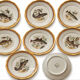 Service complet 78 pièces en porcelaine de Limoges filet or