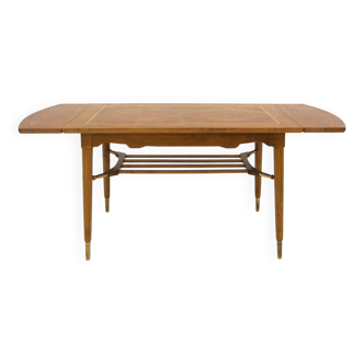 Extendable teak coffee table, Swedish Modern, Sweden, 1940