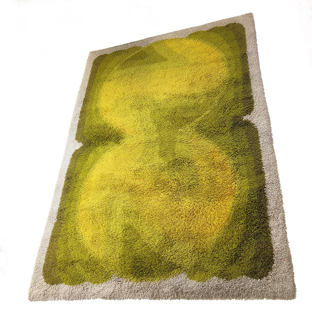 Extra Large Vintage Multi-Color High Pile Rug by Desso, Netherlands 1970s 200x300cm