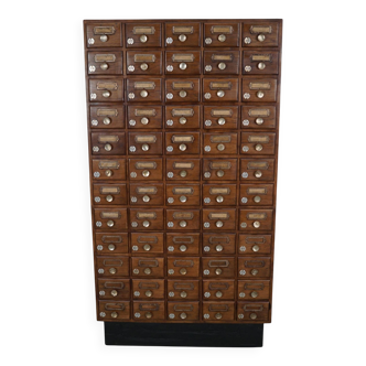 Armoire d'apothicaire/d'épargne vintage en chêne allemand, années 1950