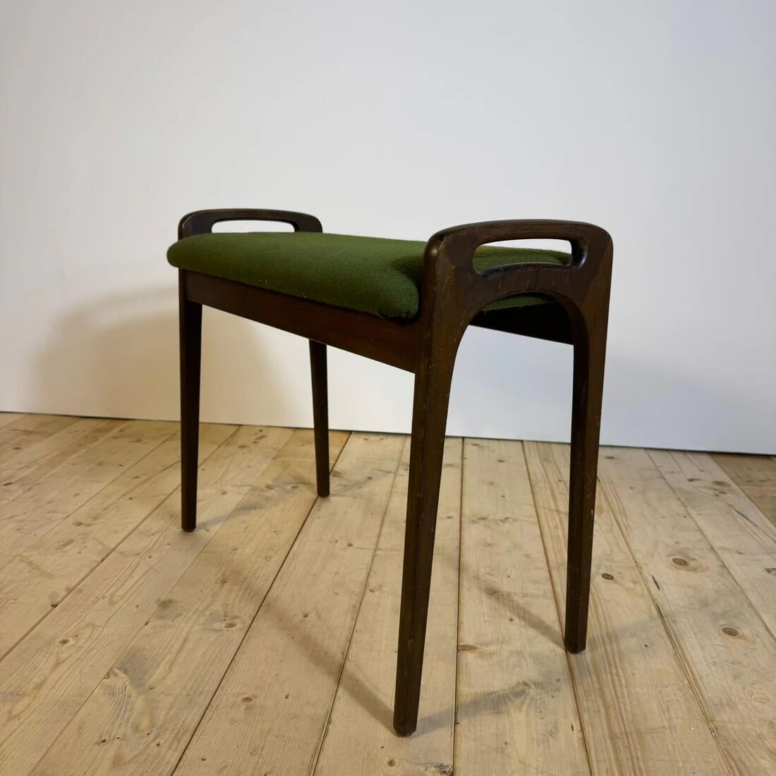 Mid-century modern footrest in teak