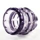 Art Deco vase, manganese crystal, Poland, 1930s