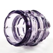 Art Deco vase, manganese crystal, Poland, 1930s