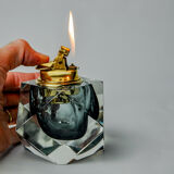 Grey Sommerso Lighter by Seguso, Murano, Italy, 1970