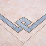 Robert Marcius Pink Tessellated Marble and Brass inlay Coffee table 1970s