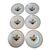 Assiettes plates Badonviller "jade"