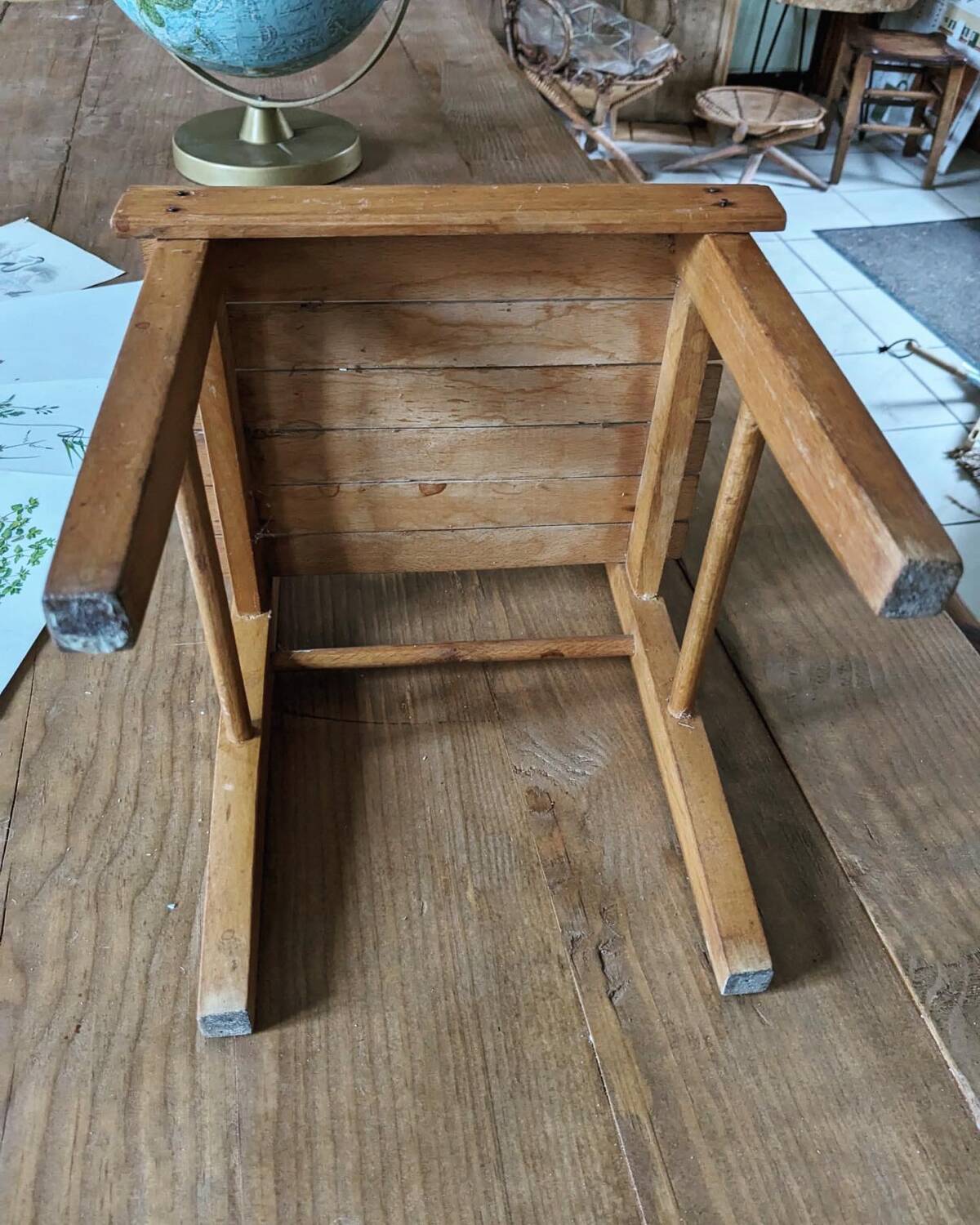 Wooden child's chair