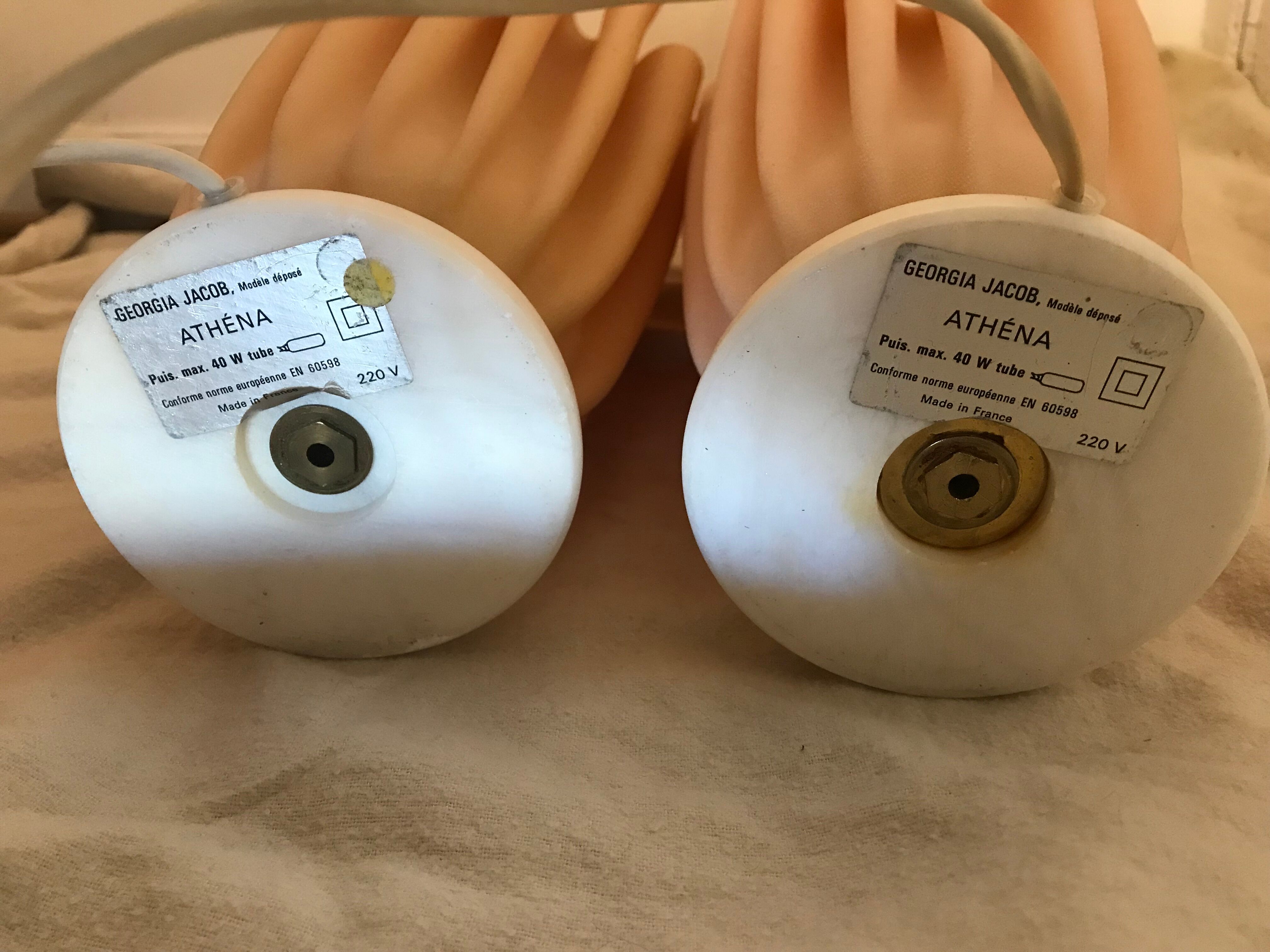 Pair of lamps Athena of Georgia Jacob