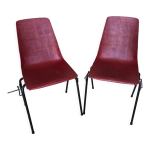 paire de chaises grosfillex - metal