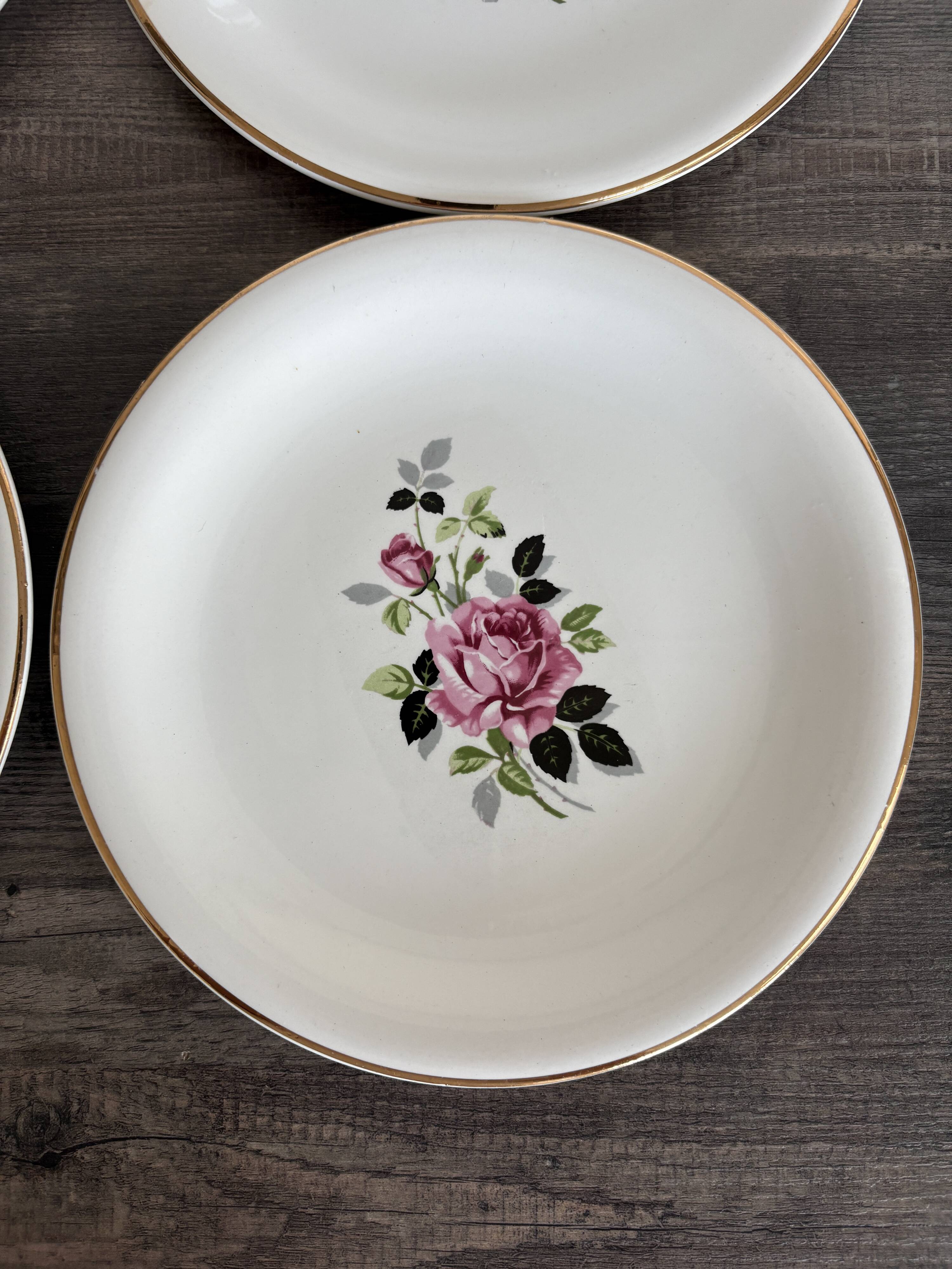 6 Amandinoise dessert plates