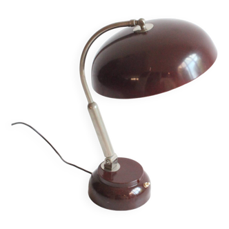 Metal Desk Lamp With Ring Light by Hala, the Netherlands 1950S