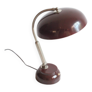 Metal Desk Lamp With Ring Light by Hala, the Netherlands 1950S