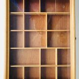 Wooden wall display case