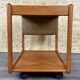 60s 70s teak table side table newspaper stand Danish Design Denmark