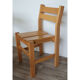 Series of 6 vintage chairs in solid pine 1960