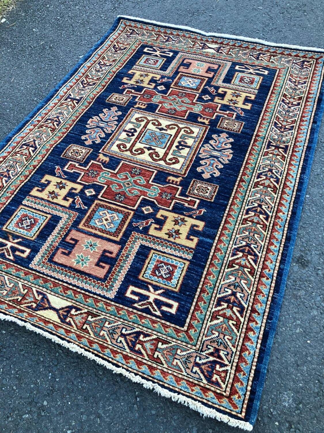 Handmade Kazak rug
