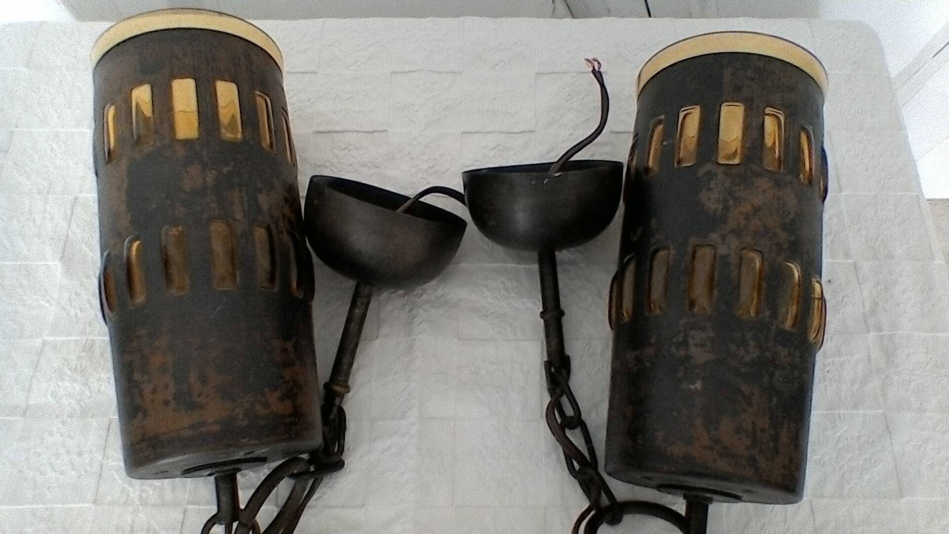 Nanny still mc kinney pendant lights, vintage.