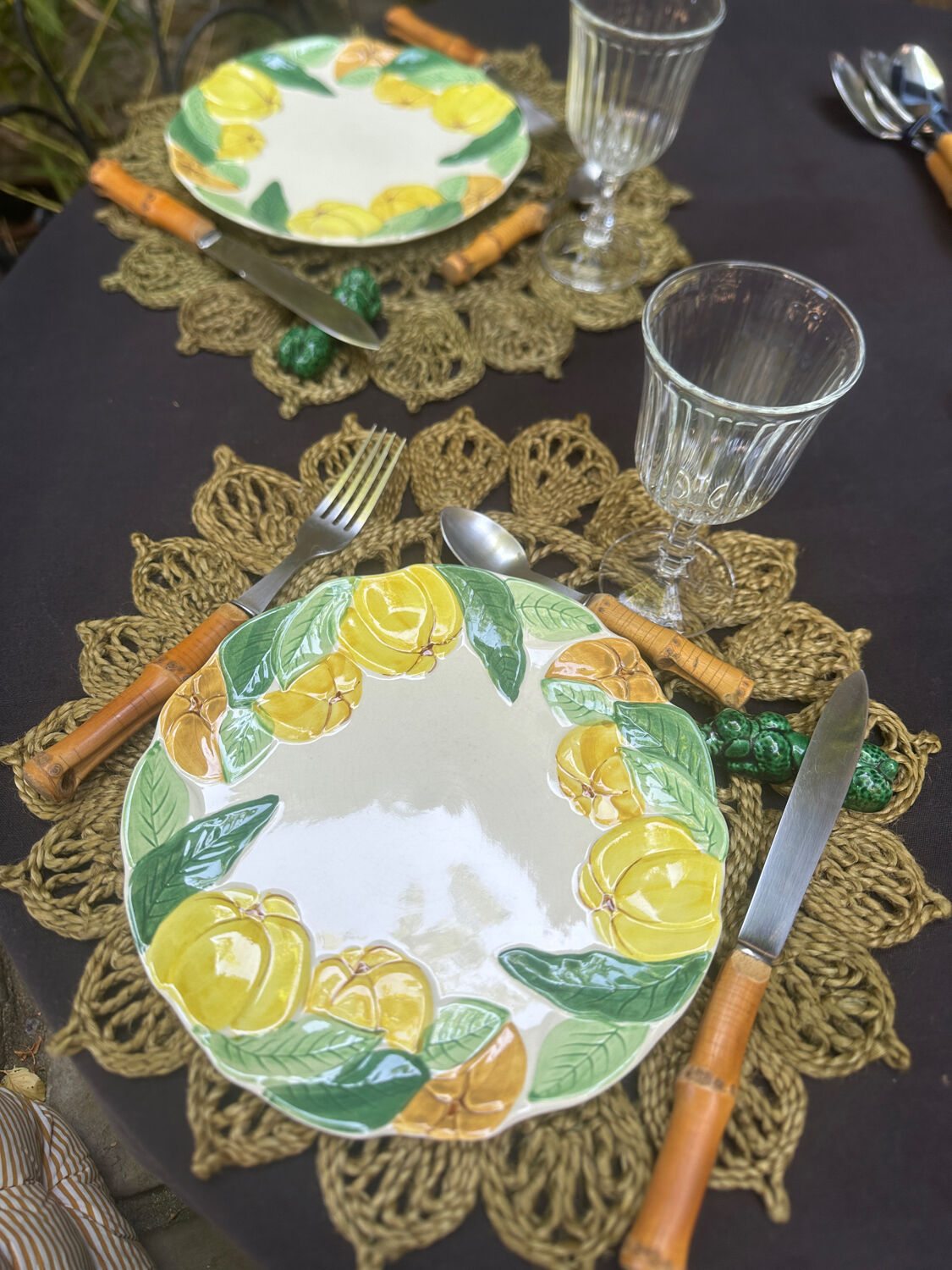 Bamboo tableware set