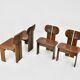 Chaises de salle à manger Africa par Afra & Tobia Scarpa pour Maxalto, 1975, ensemble de 4