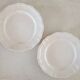 Set of 4 Sarreguemines ivory plates