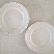 Lot de 4 assiettes ivoire Sarreguemines