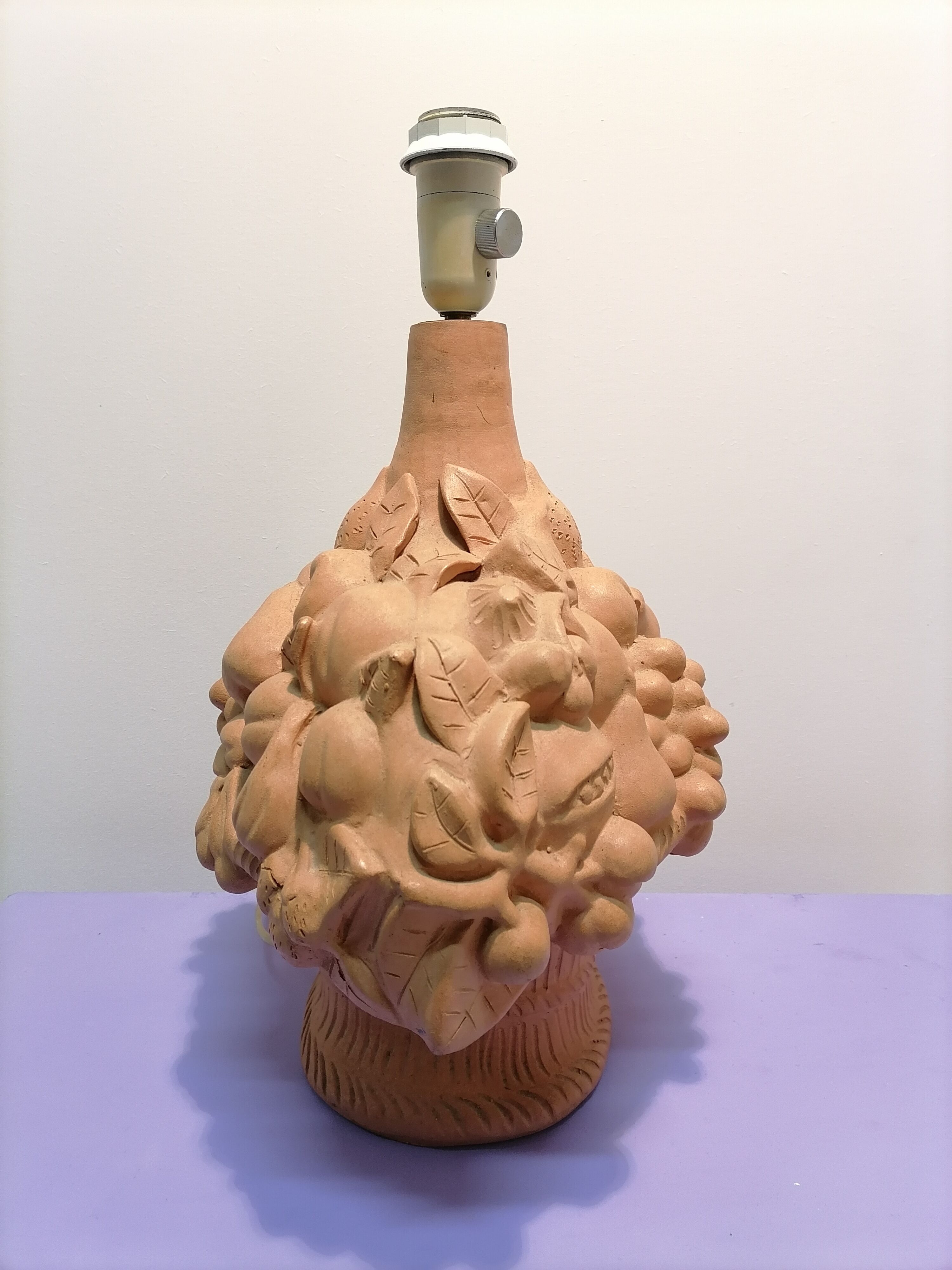 Terracotta fruit lamp 1970