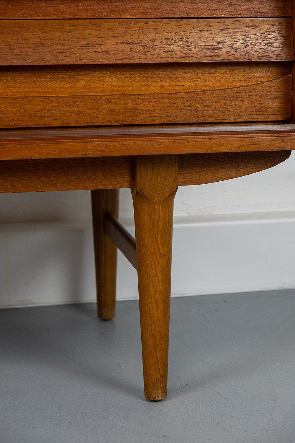 Vintage Sideboard in Teak with sliding door and drawers, 1960s