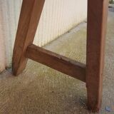 Natural wood farm bench