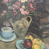 Nature morte signée Liliane Massaux