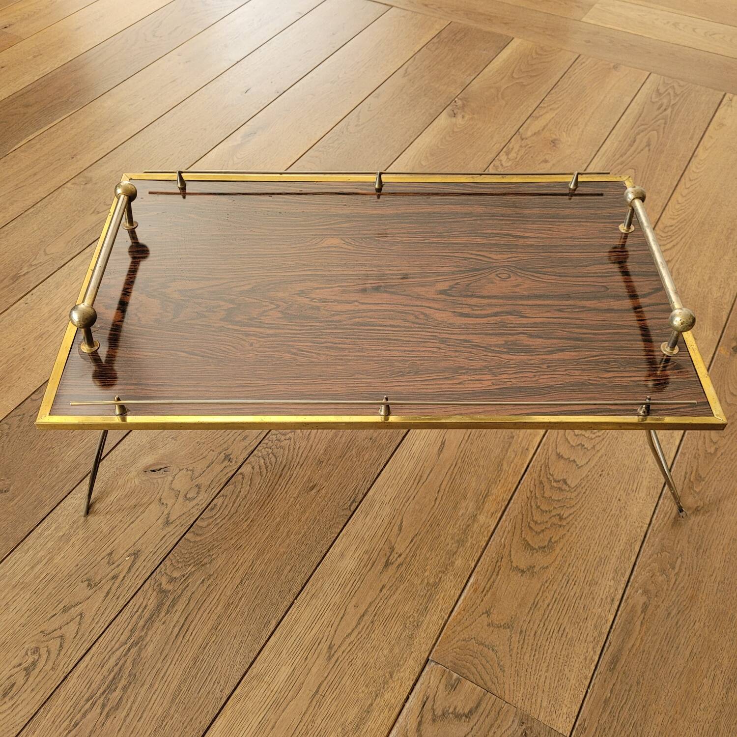 Folding breakfast tray