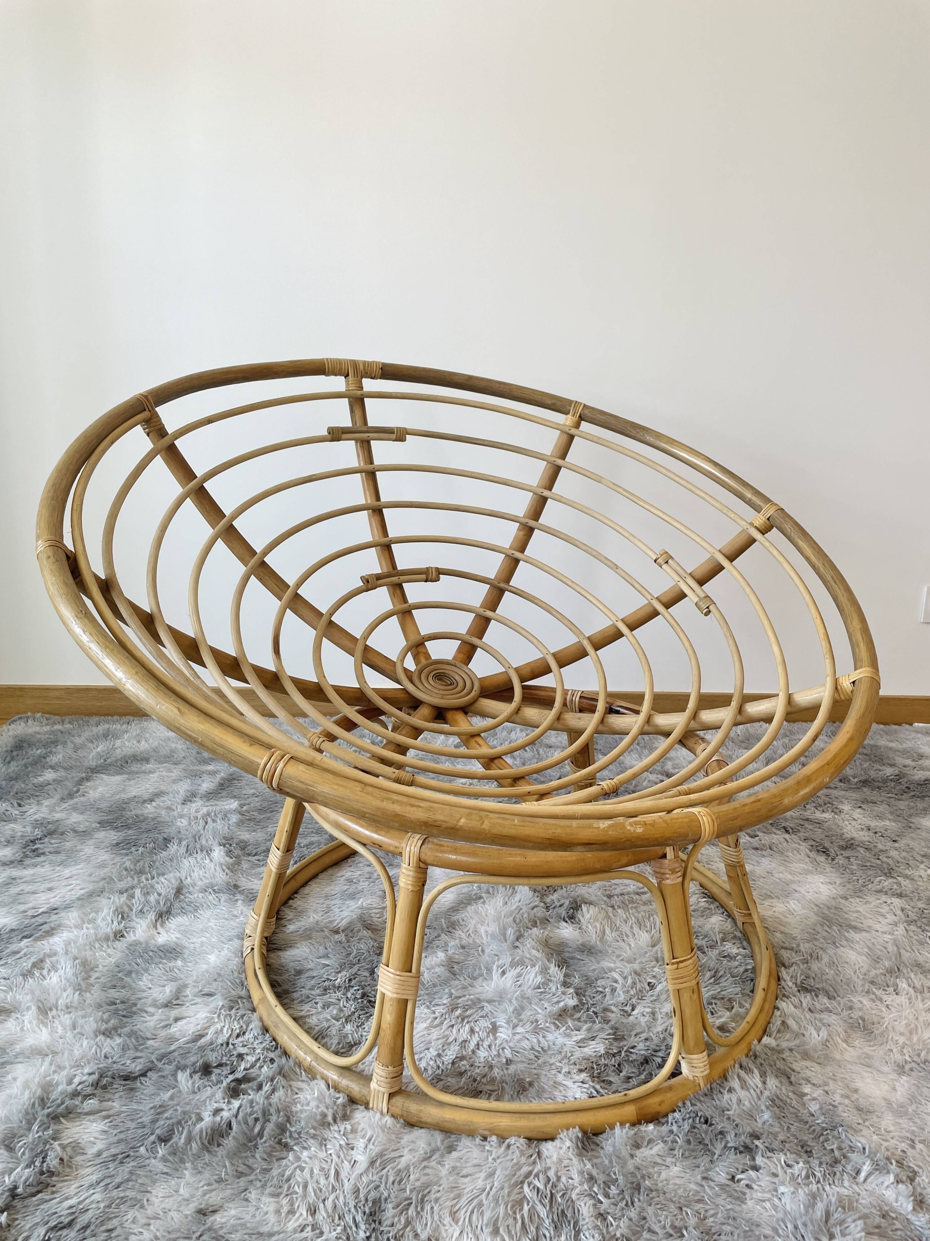 Papasan armchair or rattan loveseat