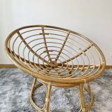 Papasan armchair or rattan loveseat