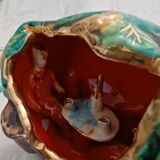 Old shell lamp "Monaco" in ceramic around the years 50/60.
