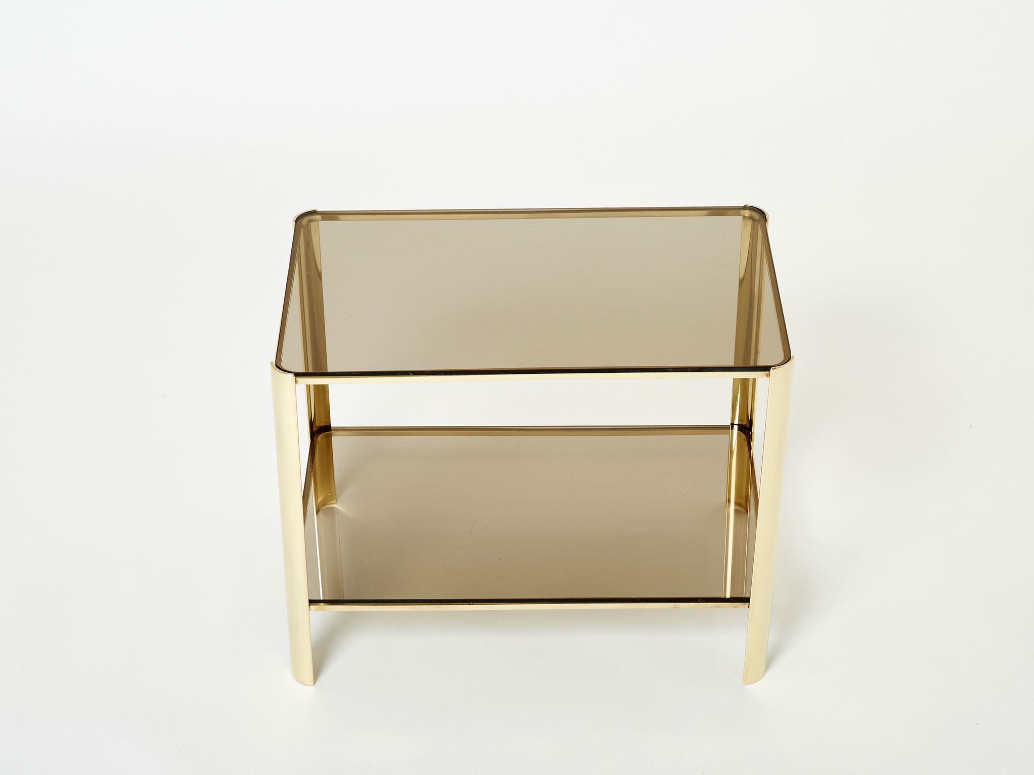 Bronze side table signed J.T. Lepelletier for Broncz circa 1960