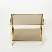 Bronze side table signed J.T. Lepelletier for Broncz circa 1960