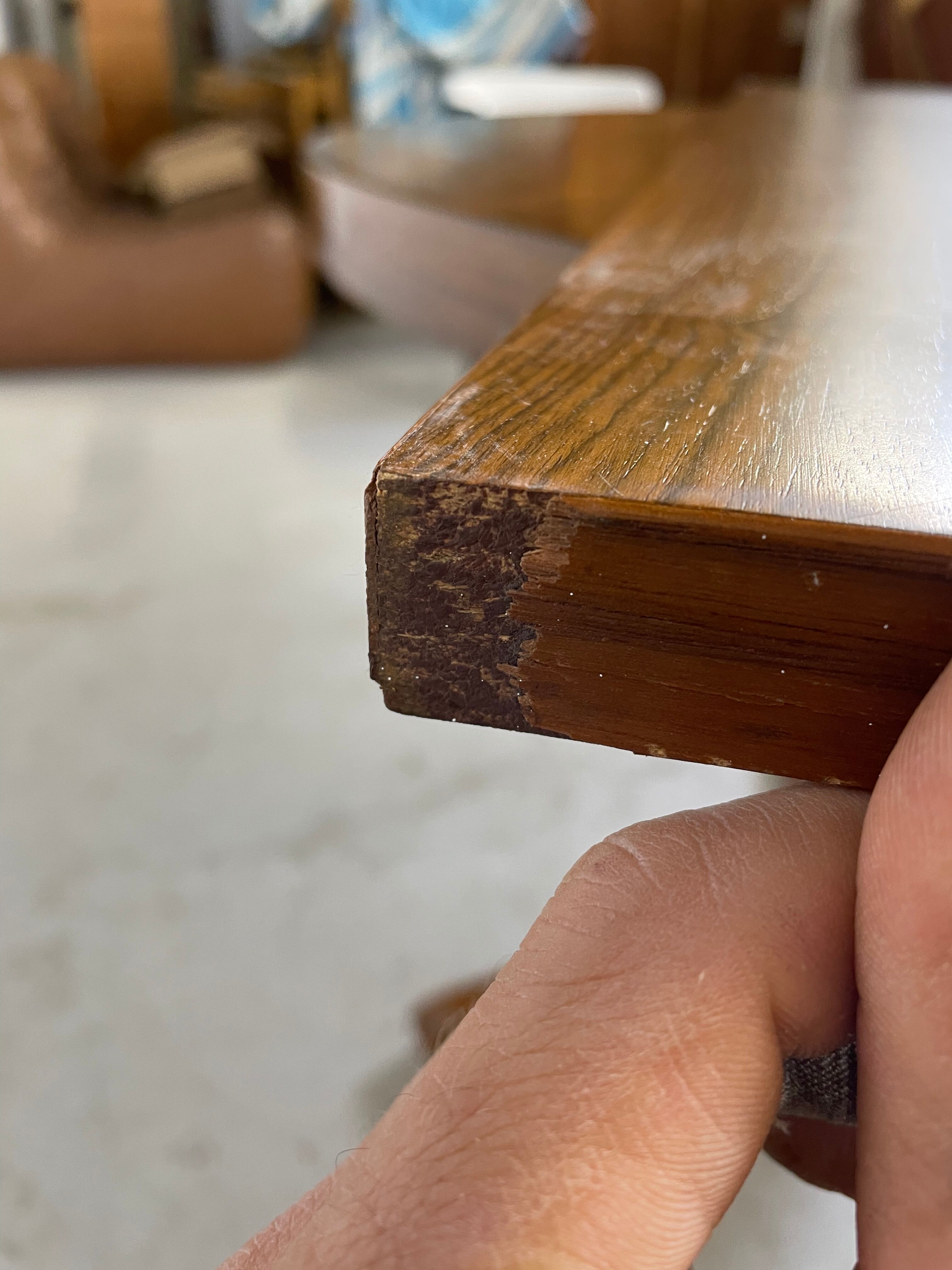 Large rosewood baumann table