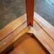 Coffee table wood marquetry 1950 60