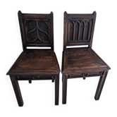 2 chaises d'église