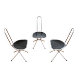 Lot de 3 Chaises pliable par Niels Gammelgaard pour Ikea 1980