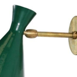 Pair of duck green casserole wall sconces