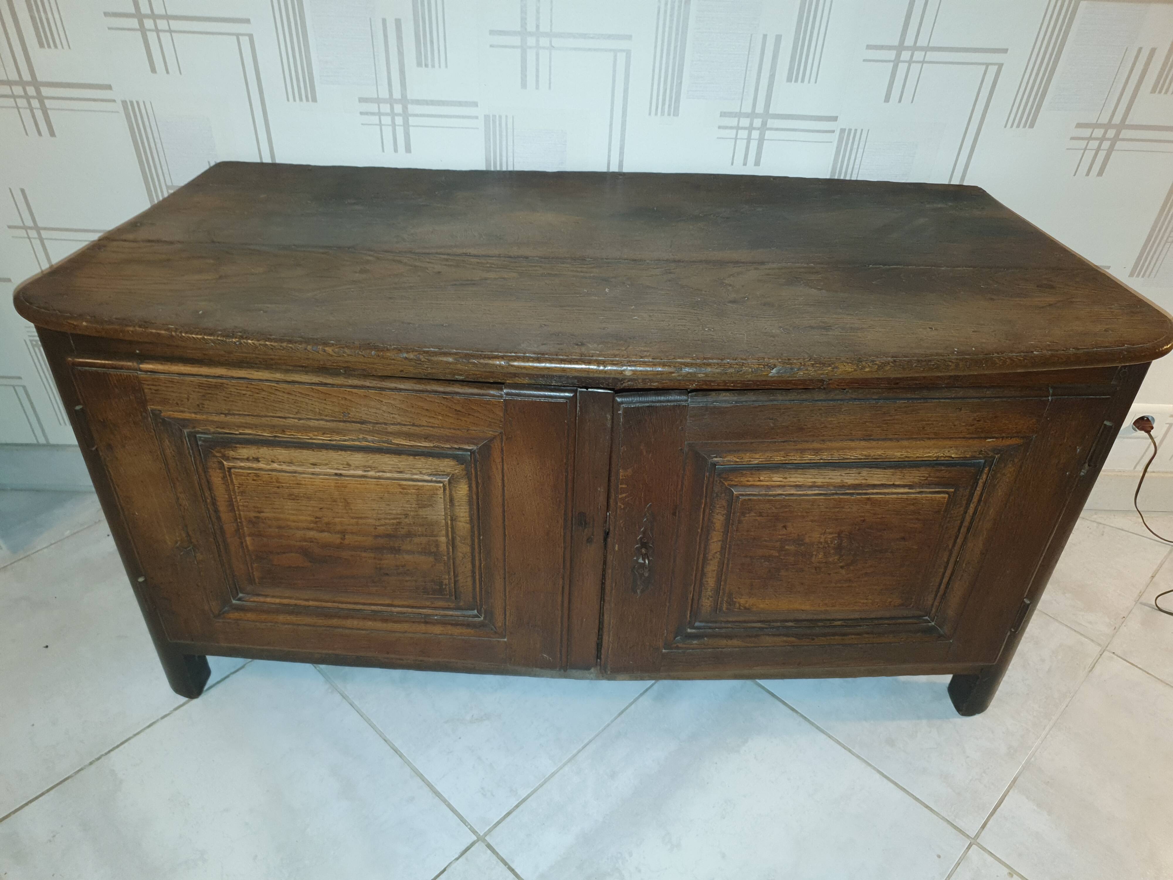 Low oak sideboard