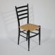 B&B Italy Wicker Chairs Table Colorful Mid-Century Design 60s 70s, Set of 5