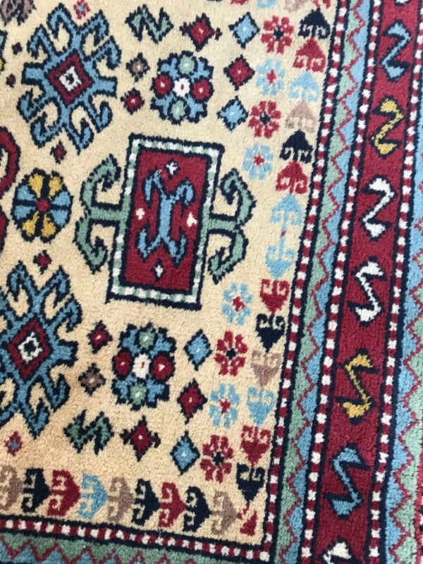 Carpet vintage caucasian chirwan done hand 75 x 120 cm
