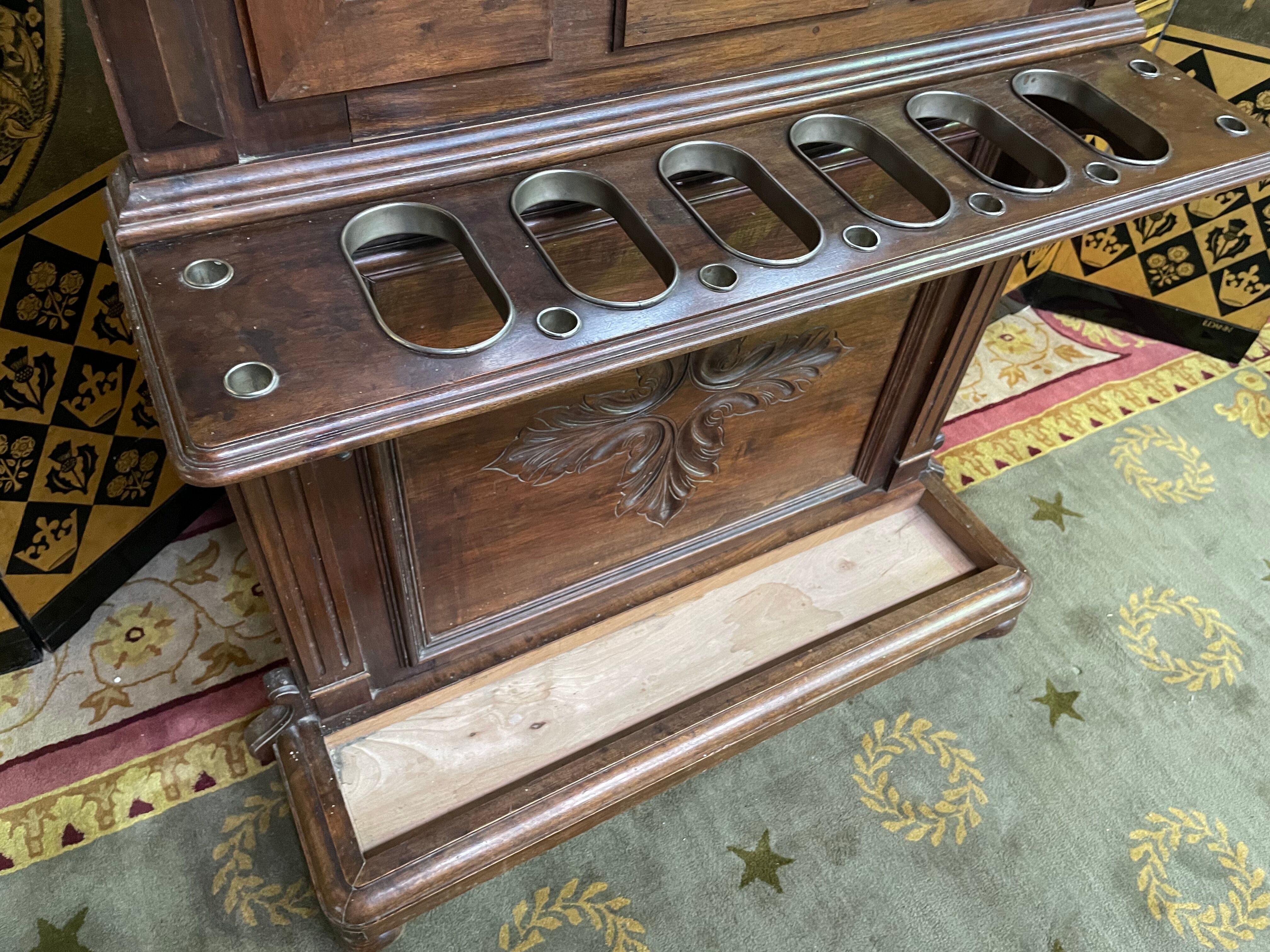 Walnut wardrobe Napoleon III style