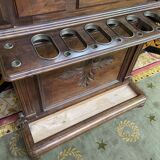 Walnut wardrobe Napoleon III style