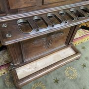 Walnut wardrobe Napoleon III style