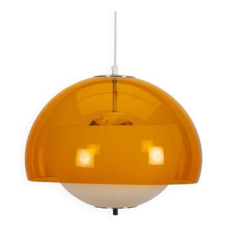 Lampe à Suspension Boule Orange Et Blanche