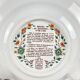 Set of 10 deep plates Gien model Rouen Sainfoin, 1990