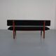 Large teak bench by Aksel Bender Madsen & Ejnar Larsen for Næstved Møbler, Denmark, 1950s.